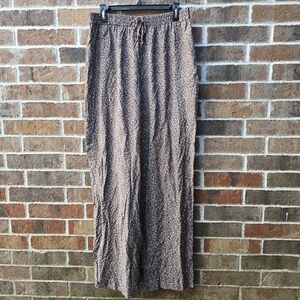 Ilyse Hart Ltd XL Wide Leg Pants Earth Tone Boho Relaxed Fit Women’s